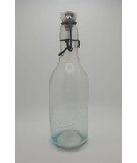 Citrate of Magnesia Vintage Clear Glass Empty Bottle With Topper - £15.25 GBP