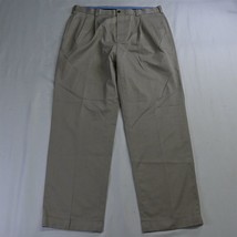 Brooks Brothers 36 x 32 Khaki Elliot Pleated Lightweight Advantage Chino... - $29.99