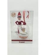 2023 Dunkin Donuts Ltd. Elf On The Shelf Girl Snow Globe Iced Coffee Orn... - €21,18 EUR