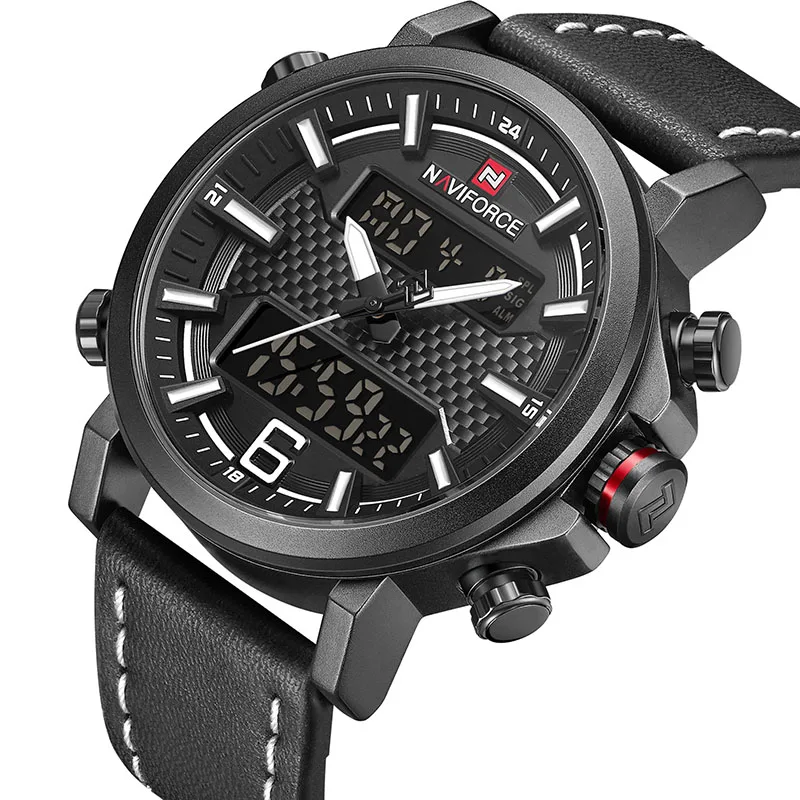Mens Sports Watches Men Quartz LED Digital Clock Top Brand Luxury Male F... - £41.31 GBP