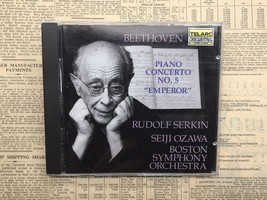Beethoven - Rudolf Serkin, Ozawa, Boston SO: Piano Concerto 5 (Telarc)  Good - £8.45 GBP