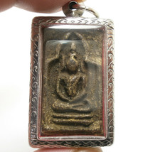 Lp Boon Buddha Enlighten Shield Thai Powerful Antique Amulet Super Rare Pendant - £305.34 GBP