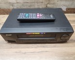 Sharp VC-A593U Video Cassette Recorder Player With OEM Remote - Tested &amp;... - £52.20 GBP