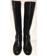 Via Spiga Black HARNESS Leather Knee High Zipper Boots 9M Women New Read... - $3,177.79 MXN
