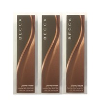 3X BECCA -  Ultimate Coverage 24-hour Foundation - *CACAO*  1 oz/ 30 ml ... - £23.64 GBP