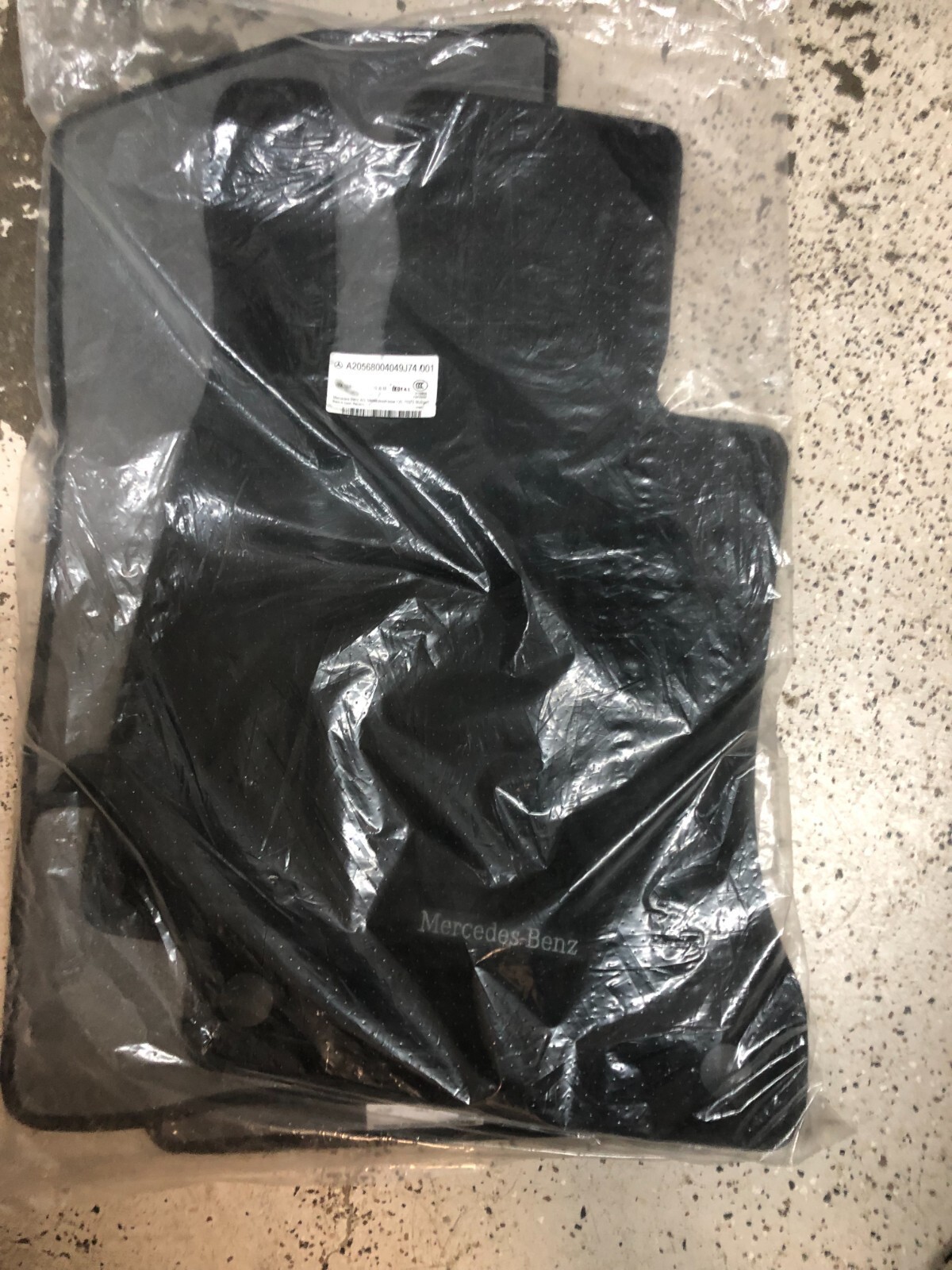 Mercedes Benz C Class AMG Velour Floor Mats Set OEM A2056800404 - $99.95