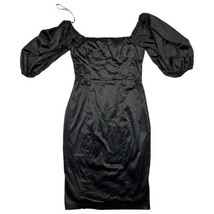 Premier Amour Black Size 8 Puff Sleeve Dress - £10.26 GBP