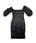 Premier Amour Black Size 8 Puff Sleeve Dress - £10.30 GBP