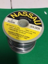 Nassau pure white water rosin solder  spec-7076        5 lb. roll - £157.28 GBP