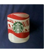 Starbucks Winter Holiday 2021 Red White Candy Cane 8oz Christmas Ceramic... - £19.65 GBP