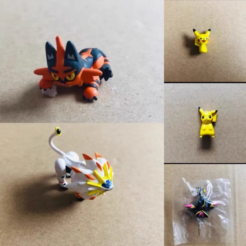 Pokemon Action Figure Tapu Koko Pikachu Litten Keychain Pendant Model Ornaments - £14.17 GBP