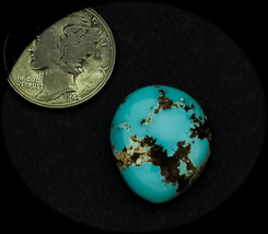 13.5 cwt. Vintage Kingman High Dome Turquoise Cabochon - £21.89 GBP