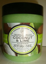 New Somerset Tropical Fruits Body Sugar Scrub 19.4 oz Jar - Coconut &amp; Lime - £21.39 GBP