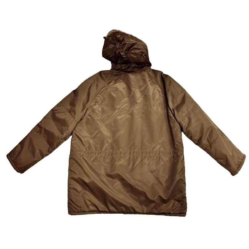 60s-70s VTG Mens K Mart Nylon Parka Snorkle Coat Brown Fur Lined Hood Sz XL Item image 6