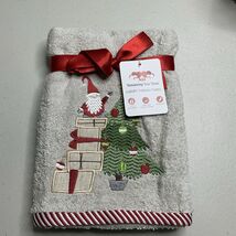 Kitchen Hand Towels Christmas SANTA GIFT &amp; TREE Dish Towels Bar Towels 1... - $9.45