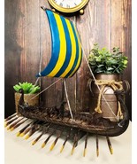 Scandinavian Viking Middle Ages War Ship Battle Longship Prototype Sculp... - $129.91 CAD