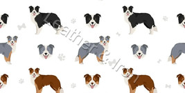 New Border Collie Colors Pattern Dog Vinyl Checkbook Cover - £6.99 GBP