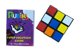 Rubiks Cube  Brain Teaser  game  puzzle with instruct Booklet 2.25 inche... - £7.12 GBP