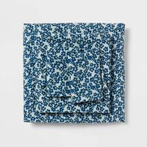 Room Essentials Microfiber Sheet Set Blue Micro Floral Full Size - $270.59 MXN Room Essentials Microfiber Sheet Set Blue Micro Floral Full Size - $270.59 MXN
