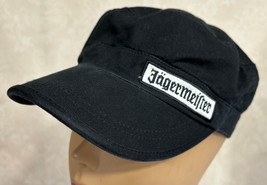 Jagermeister Liquor Booze Black Adjustable Cotton Cap Hat Cadet Military - £13.64 GBP