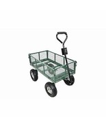 Marastar 227554 4 Wheel Green Thumb Mesh Garden Cart with Sidewalls - $185.64