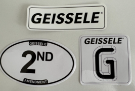 Lot of 3 Shot Show GEISSELE Automatics Stickers Decals - $12.86
