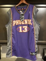 Phoenix Suns Adidas Steve Nash #13 NBA Authentic Basketball Jersey Purple Sz 52 - £54.06 GBP