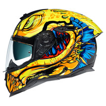 Nexx SX.100R Yellow Abisal Full Face Retro Motorcycle Helmet (XS-2XL) - £179.79 GBP