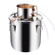 Moonshine Still 8 Gal Water Wine Alcohol Distiller Brewing Kit Stainless Steel - $189.47