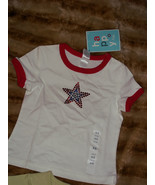 TARGET white american Start short sleeve patriotic 4 th of july shirt to... - $12.29 CAD