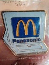 Vintage NOS McDonald&#39;s Panasonic Pin Push Back Computer Laptop - £9.47 GBP