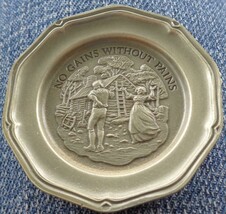 No Gains...Pains... - Franklin MInt Miniature Collectible Plate - VGC BR... - $8.90