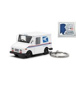 2.5&quot; USPS LLV United States Postal Service Mail Diecast Truck 1:72 KEYCHAIN - £10.58 GBP