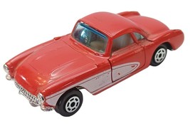 Yatming No 1079 Red 1957 Chevrolet Corvette Toy Diecast Car Hong Kong - $5.85