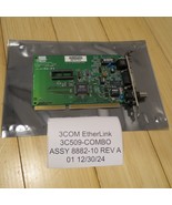 1992 3Com ETHERLINK III 3C509-COMBO ISA ETHERNET RJ45 COAX DA15 8882-10 ... - $527.46 MXN