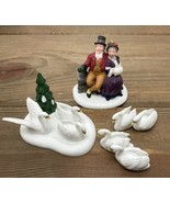 Vintage Dept 56 Seven Swans A Swimming VII Twelve Days of Dickens Village - €21,45 EUR
