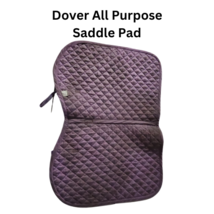 Dover All Purpose Purple English Saddle Pad Horse Size USED image 3