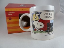 Vintage Snoopy Peanuts Cookie Break Oreos Cup Mug 11 oz - £7.70 GBP