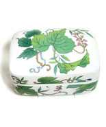 Oriental MANN Hand Painted Fine China Trinket Powder Box Morning Glory  - £25.24 GBP