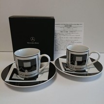 mercedes benz original Limited Espresso Cup and Saucer Demitasse Set of 2 - £120.08 GBP