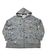 Cat &amp; Jack Girls XL 14/16 Printed Zip-Up Fleece Hoodie Sweatshirt Doodle... - €7,93 EUR