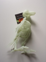 Crow Skeleton - Glow-in-the-dark Plastic Halloween Decor - $4.00