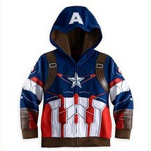 Superhero Cartoon Hoodie For Boys Captain America - £17.58 GBP