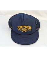 Fort Worth Texas Snapback Hat Cap Mesh Artex Has Issues Read Description - $11.95