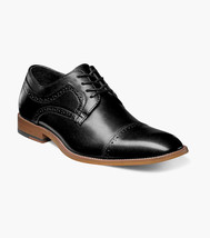 25066,Stacy Adams Leather Shoes Dickinson Cap Toe Lace up All Colors - £91.92 GBP