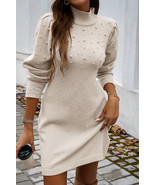 Parchment Pearl Beaded High Neck Bodycon Sweater Dress - €23,95 EUR Parchment Pearl Beaded High Neck Bodycon Sweater Dress - €23,95 EUR
