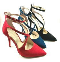 Jessica Simpson Wynnley Suede Leather Pointy Strappy Dress Pumps Choose Sz/Color - £33.30 GBP