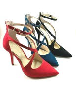 Jessica Simpson Wynnley Suede Leather Pointy Strappy Dress Pumps Choose ... - £32.85 GBP