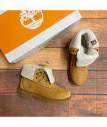Timberland Women's Linden Woods Fold Down Waterproof Nubuck Boots A1KGC Size 6.5 - $137.19