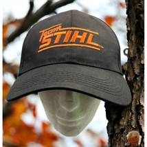 Team STIHL Hat Cap Snap Back Black STIHL Outfitters Apparel Chainsaws Tools - £10.18 GBP